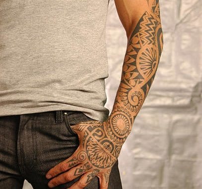 Tribal Forearm Tattoo Designs a modern twist on old designs